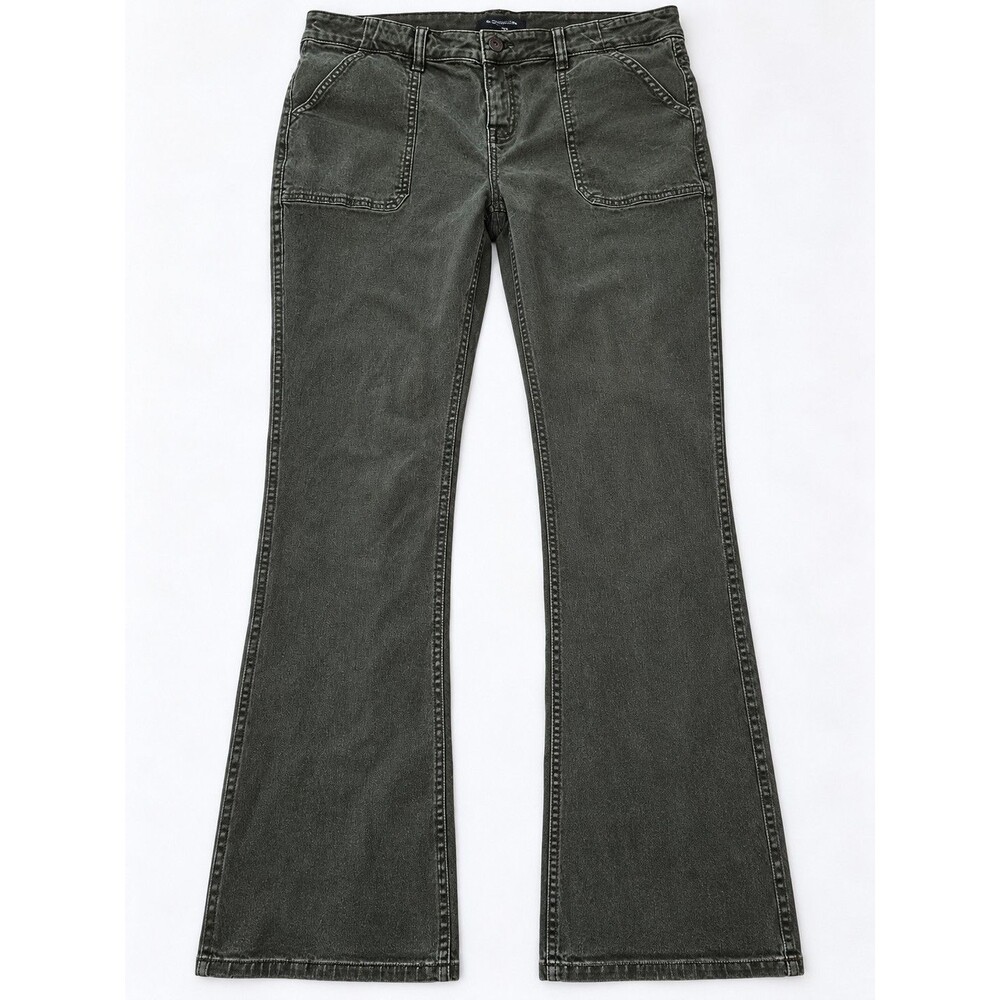 Sanctuary Hayden Bootcut Jeans Women’s 16W Olive Green Utility Pocket Denim